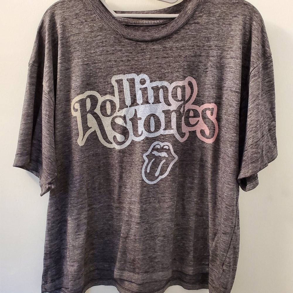 Rolling stones American Eagle cropped t shirt
